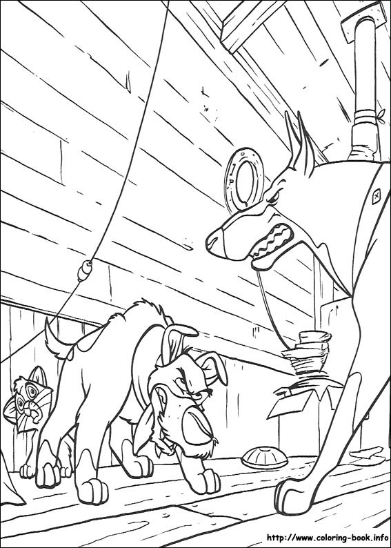 Oliver and Company coloring picture